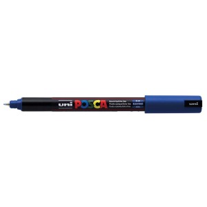  Caneta Posca PC-1MR Ponta agulha 0.7mm Azul Uniball