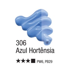 Tinta a Óleo para Tela Acrilex 20ml 306-Azul Hortênsia