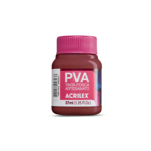 Tinta PVA Fosca p/ Artesanato 508-Vermelho Escarlate