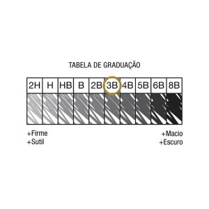 Lápis para Desenho 3B Faber-Castell 9000 - 1 unidade