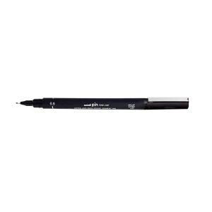 Caneta Técnica Uni Pin Fine Line Nanquim 0.5 mm Preta